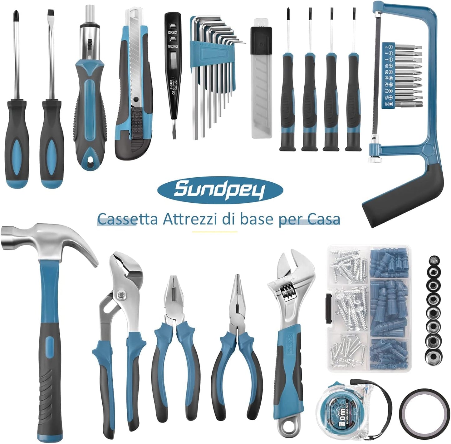 Cassetta Attrezzi Completa 148 pezzi