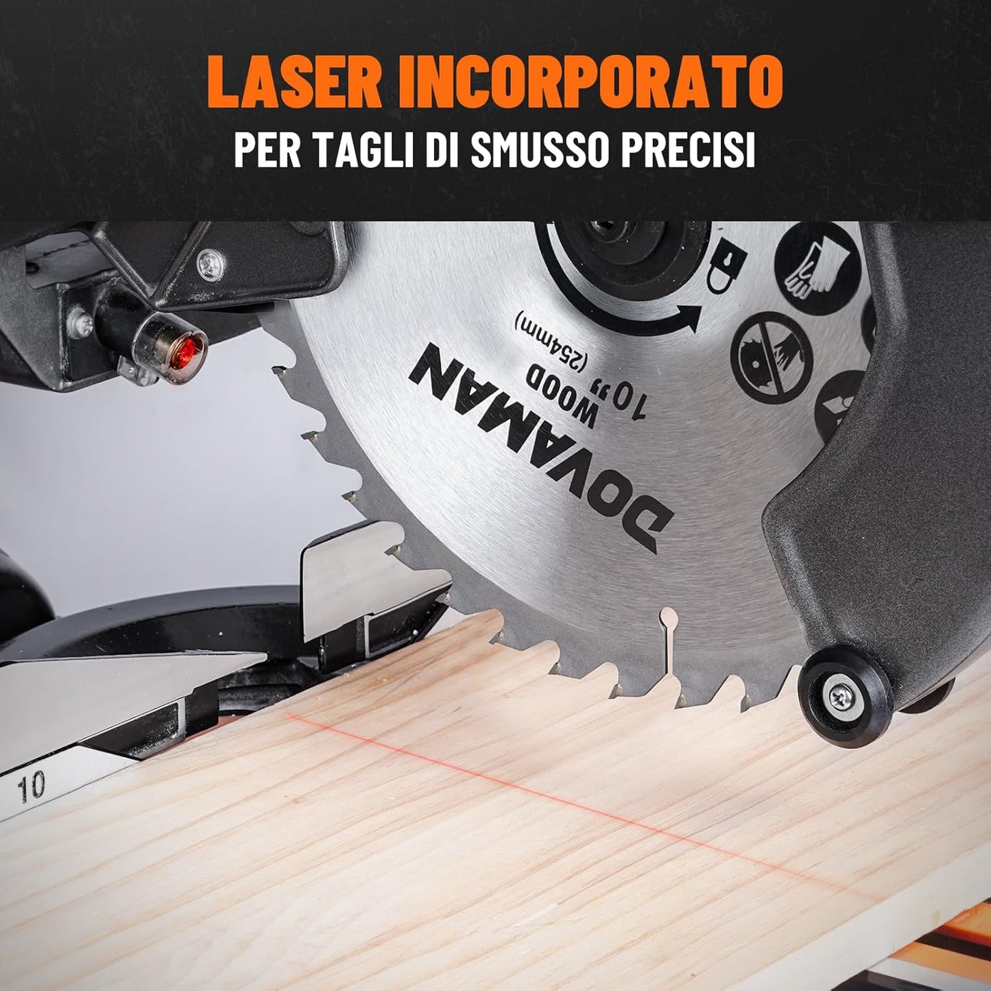 Troncatrice Radiale 2000W, Doppia Velocità 3200/5000 RPM DOVAMAN DMS01A
