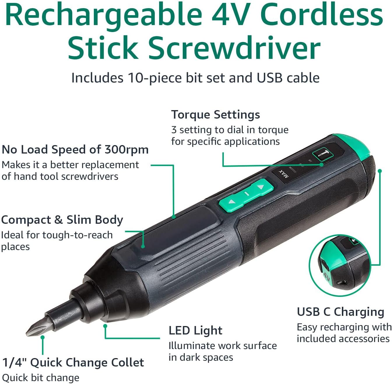 Avvitatore Elettrico Denali a Batteria Ricaricabile