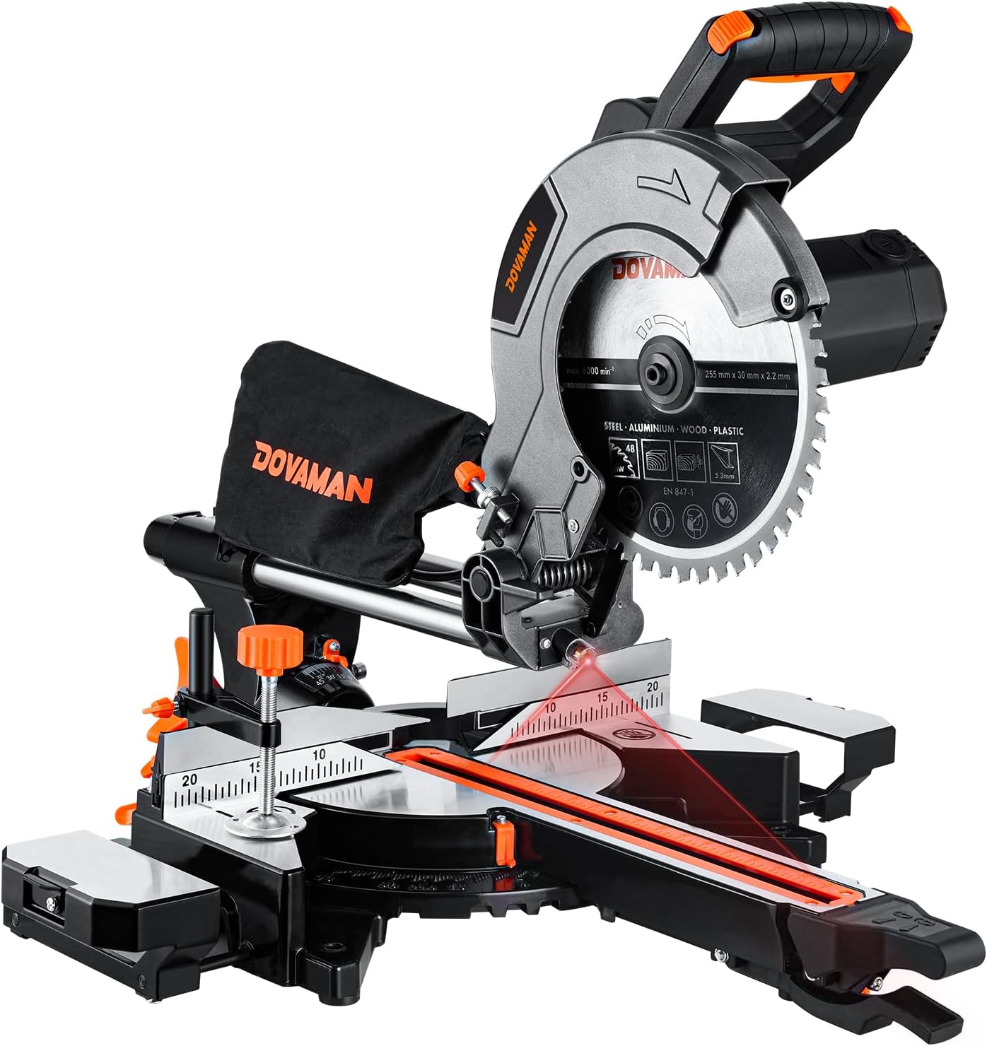 Troncatrice Radiale 2000W, Doppia Velocità 3200/5000 RPM DOVAMAN DMS01A